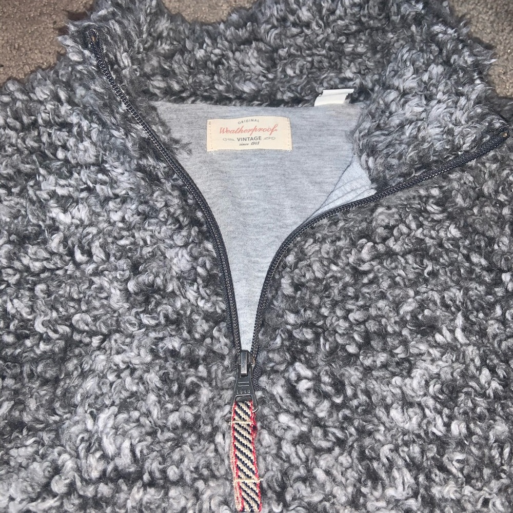 Super cozy fuzzy quarter zip sweater